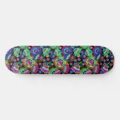 Boho Batik Bloemenvibes Persoonlijk Skateboard (Horizontaal)