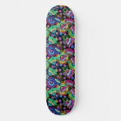 Boho Batik Bloemenvibes Persoonlijk Skateboard (Voorkant)