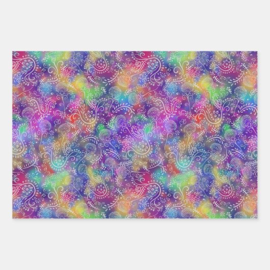 Boho Batik Botanicals Mooi Inpakpapier Vel (Voorkant)