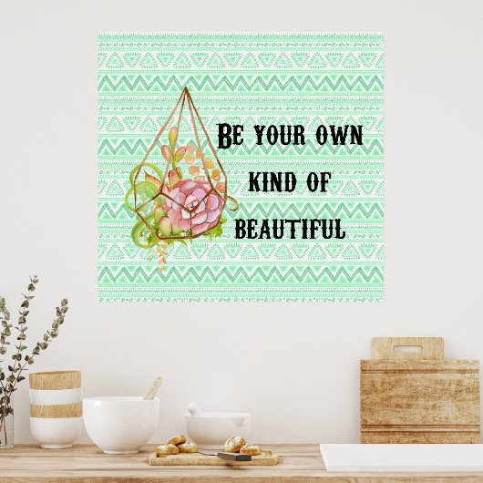 Boho be Beauful Poster (Keuken)