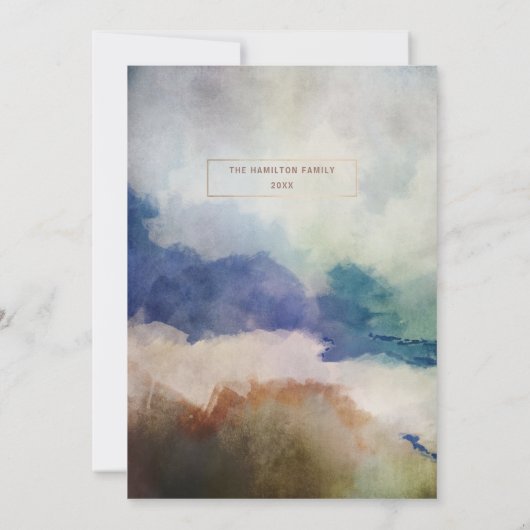 Boho Be Merry One Photo Gouden Kerstmis Feestdagenkaart (Achterkant)