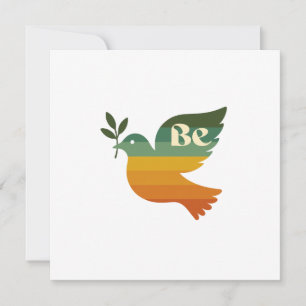 Boho Be Peace Retro Vakantie Notitiekaart