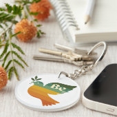 Boho Be Peace Retro Vakantie Sleutelhanger (Voorkant Rechts)