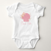 Boho Beach Babe Baby Romper Kust Zeeschelpjes (Voorkant)