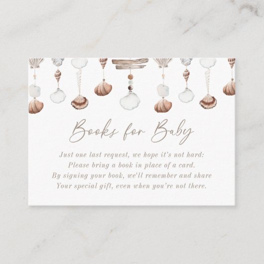 Boho Beach Boeken voor Baby Enclosure Kaart (Voorkant)