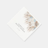 Boho Beach Bruidsuitnodiging Servet (Hoek)