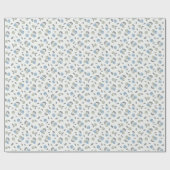 Boho Beach Cherries - sage blue fruit pattern. Cadeaupapier (Vlak)