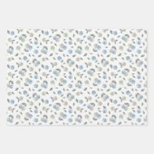 Boho Beach Cherries - sage blue fruit pattern. Inpakpapier Vel (Voorkant 2)