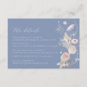 Boho Beach Elegante bruiloft Details Behuizing Kaa Informatiekaartje (Voorkant)