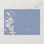 Boho Beach Elegante bruiloft Details Behuizing Kaa Informatiekaartje (Achterkant)