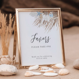 Boho Beach Favors Poster