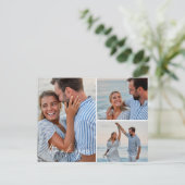 Boho Beach Foto bruiloft Dank u Briefkaart (Staand voorkant)