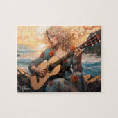 Boho beach girl legpuzzel (Horizontaal)