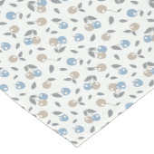 Boho Beach Kersen - beige blauw fruit patroon. Korte Tafelloper (Hoek)