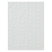 Boho Beach Kersen - beige blauw fruit patroon. Tafelkleed (Voorkant)