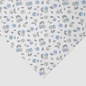 Boho Beach Kersen - salie blauwe fruit patroon. Tissuepapier (Detail)