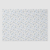 Boho Beach Kersen - salie blauwe fruit patroon. Tissuepapier (Voorkant)