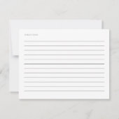 Boho Beach Koraalrif Receptkaart Notitiekaartje (Achterkant)