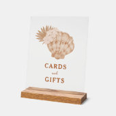 Boho Beach Schelp Bruiloft Cards en Cadeaus Acryl Bord (Hoek)