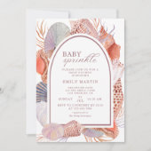 Boho Beach Seashell Baby Sprinkle Kaart (Voorkant)