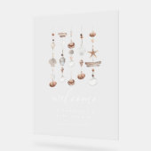 Boho Beach Shell Acryl Bord (Hoek)