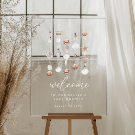 Boho Beach Shell Acryl Bord