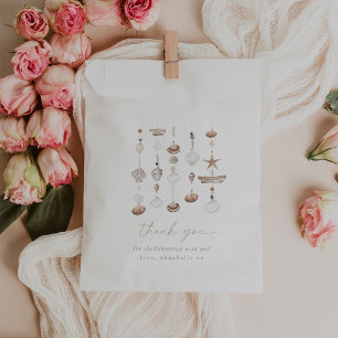 Boho Beach Shell Baby shower Bedankzakje