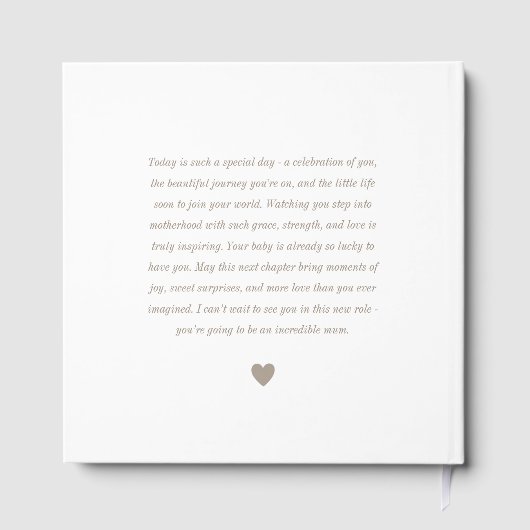 Boho Beach Shell Baby shower Gastenboek (Achterkant)