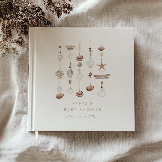 Boho Beach Shell Baby shower Gastenboek