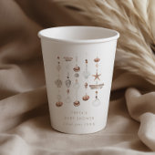 Boho Beach Shell Baby shower Papieren Bekers