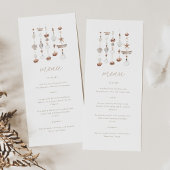 Boho Beach Shell Baby Shower Plat Menu