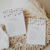 Boho Beach Shell wil Baby-Kaart Kaart