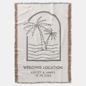 Boho Beach Trouwdeken voor bruid en bruidegom Deken (Voorkant Verticaal)