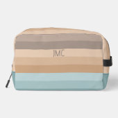 Boho Beach Vibes gestreept monogram Toilettasje (Achterkant)