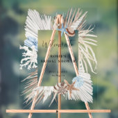 Boho Beach Vrijgezellenfeest Acryl Bord (Neutraal)