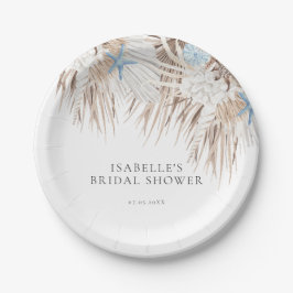 Boho Beach Vrijgezellenfeest Papieren Bordje