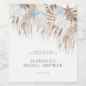 Boho Beach Vrijgezellenfeest Wijn Etiket (Enkel label)