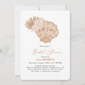 Boho Beach Vrijgezellenfeest Ze zei ja Uitnodiging (Voorkant)