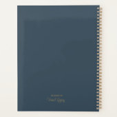 Boho Beach Waves Sand Sun Waterverf Planner (Achterkant)