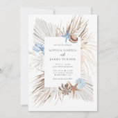 Boho Beach Wedding Kaart (Voorkant)