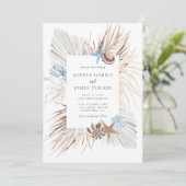 Boho Beach Wedding Kaart (Staand voorkant)