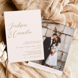 Boho Beach Wedding Kaart