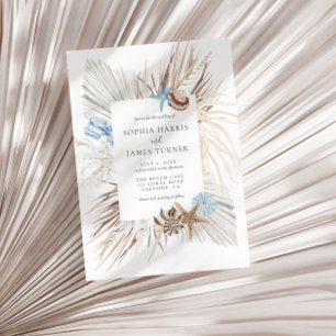 Boho Beach Wedding Kaart