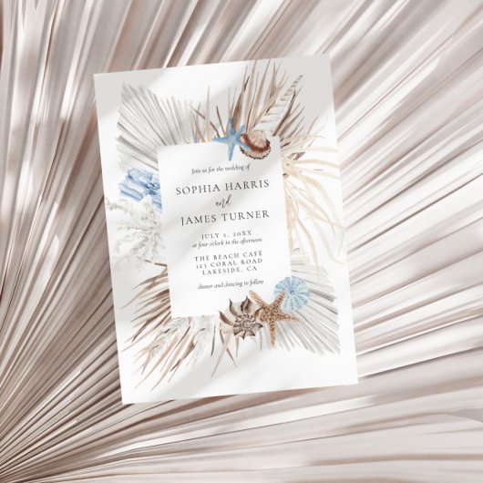 Boho Beach Wedding Kaart