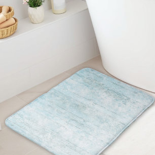 Boho Beach Wood Coastal Blue Modern Badmat