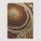 Boho Beads Vellum Uitnodigingen (Voorkant)