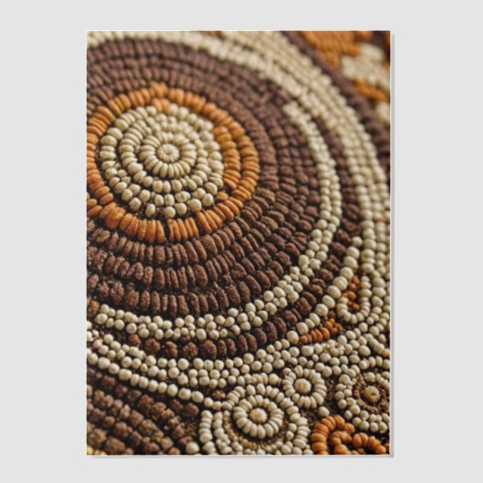 Boho Beads Vellum Uitnodigingen (Voorkant)