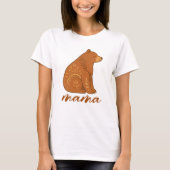 Boho Bear Mama T-Shirt (Voorkant)