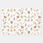 Boho Bearly Wait Beer Family Baby shower Inpakpapier Vel (Voorkant)