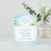 BOHO Beauty! Bruidsmeisje Luncheon Flat uitnodigin Kaart (Staand voorkant)